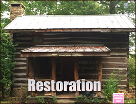 Historic Log Cabin Restoration  Ideal, Georgia